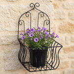 Подвесное кашпо - корзина Шамбери 35*20 см, металл