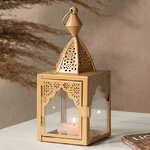 Металлический подсвечник-фонарь Shanklin 17 см бежевый