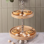 Двухъярусная этажерка для фруктов Lori 36*25, дерево