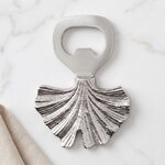 Открывалка для бутылок Тропикана Silver - Лист Гингко 10 см