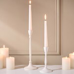 Металлический подсвечник Antonio 17 см молочный