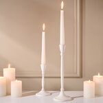 Металлический подсвечник Antonio 27 см молочный