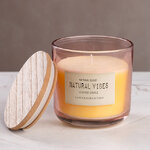 Ароматическая свеча Natural Vibes - Coconut 10 см, в стеклянном стакане