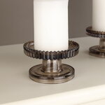 Стеклянный подсвечник Flosso 10 см дымчатый