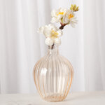Стеклянная ваза Amberg 8 см бежевая