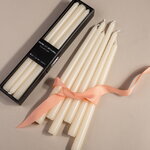 Высокие свечи Лингфилд 30 см, 6 шт, слоновая кость