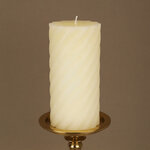 Декоративная свеча Айвори 14*7 см кремовая
