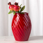 Керамическая ваза Amicitia 16 см красная