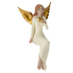 Статуэтка Ангел Шарлотта с золотыми крыльями 16 см