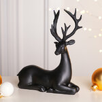 Декоративная фигурка Олень Кензо 21 см черная