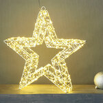 Подвесной светильник Звезда Арден 38*8 см, 960 теплых белых LED ламп, таймер, IP44