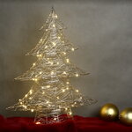 Светодиодная елка Монтелло Голден 60 см, 60 теплых белых LED, таймер, на батарейках