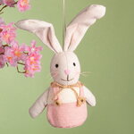Подвесное украшение Кролик Джулиан в комбинезоне 22 см