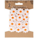 Декоративная лента Ромашка 200*5 см оранжевая