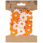 Декоративная лента Гербера 200*5 см оранжевая
