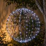 Светодиодный шар Яркие Огни 50 см, 320 холодных белых LED ламп, таймер, IP44