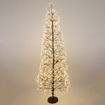 Светодиодная елка Lumivia 150 см черная, 1600 теплых белых LED ламп, IP44