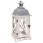 Подсвечник фонарь Розелли 41*16 см белый