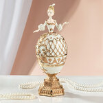 Декоративная шкатулка-яйцо Принцесса Амалия из Розенборга 21 см