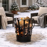 Металлический очаг для костра Антика 77*38 см