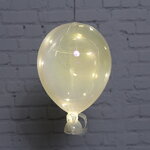Подвесной светильник Воздушный Шар Жирардо 20 см, теплые белые LED лампы, стекло, на батарейках