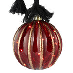 Декоративный подвесной светильник Шар Maniago 14 см, 15 теплых белых LED ламп, на батарейках