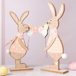 Набор декоративных фигурок Кролики с Шариками 31 см, 2 шт