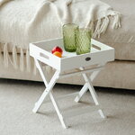 Складной столик-поднос Alfgund 36*30 см белый