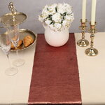 Дорожка на стол Божоле 125*25 см с двусторонними пайетками коралловая