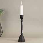 Декоративный подсвечник для 1 свечи Асемира 23 см черный