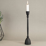 Декоративный подсвечник для 1 свечи Асемира 30 см черный