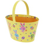 Декоративная корзина Bright Easter 20*12 см желтая