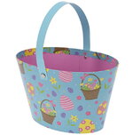 Декоративная корзина Bright Easter 20*12 см голубая