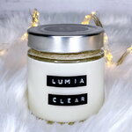 Соевая свеча без аромата Lumia Clear с древесным фитилем, 40 часов горения