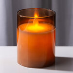 Светодиодная свеча в колбе Mosala - Glam Gold 10 см, на батарейках