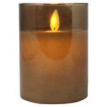 Светодиодная свеча в колбе Mosala - Glam Gold 10 см, на батарейках