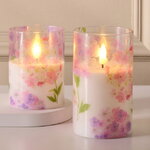 Светодиодная свеча с имитацией пламени Моне Лозанна в стакане 12.5 см