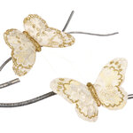 Набор декоративных украшений Бабочки Felicita 12 см, 2 шт, клипса