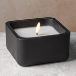 Светодиодная свеча Black Urban 12*7 см в бетонном подсвечнике, на батарейках
