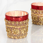 Стеклянный подсвечник стакан Монтьери 7 см