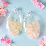 Декоративные пасхальные яйца Гербарий 10 см, 2 шт