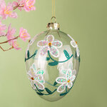 Подвесное украшение Апрельская Акварель 12 см, стекло