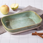 Керамическая формочка для запекания Астейн 22*15 см, 1.4 л, оливковая