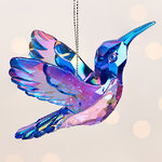 Елочная игрушка Колибри де Риволи 7 см, голубая, подвеска