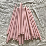 Высокая свеча 42 см Андреа Velvet пудровая