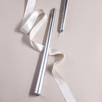 Высокая свеча Agrate Brianza 30 см серебряная