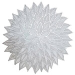 Салфетки сервировочные Fiorito 38 см серебряные, 6 шт
