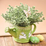 Декоративная лейка Фрателли Конигли 22*12 см салатовая