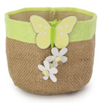 Чехол на кашпо Весенняя Верона 12 см лимонная